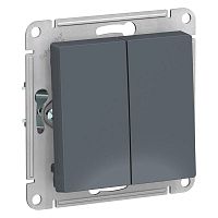 Механизм выключателя 2-кл. СП AtlasDesign 10А IP20 (сх. 5) 10AX грифель SchE ATN000751