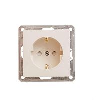 Механизм розетки 1-м СП W59 16А защ. шторки с заземл. сл. кость SchE RS16-152-2-86 (РС16-152-2-86)
