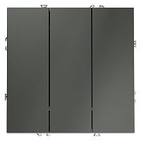 Выключатель 3-кл. СП S70 10А механизм титан Voltum VLS030106